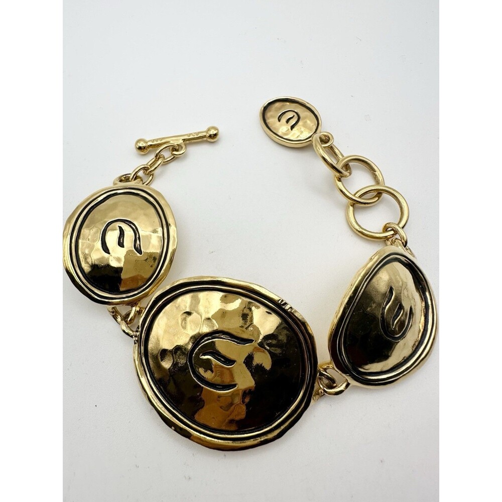 Vintage Elizabeth Taylor for Avon Signature Gold Coast Bracelet 8”